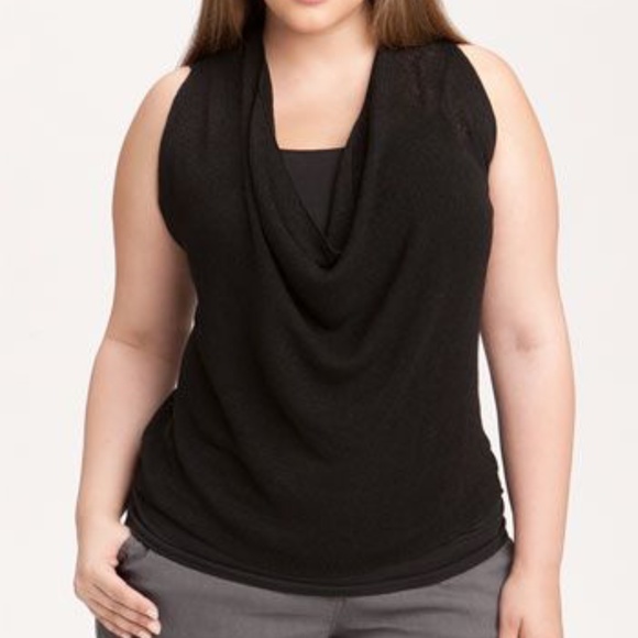 Eileen Fisher Drape Overlay Tank - Picture 1 of 7